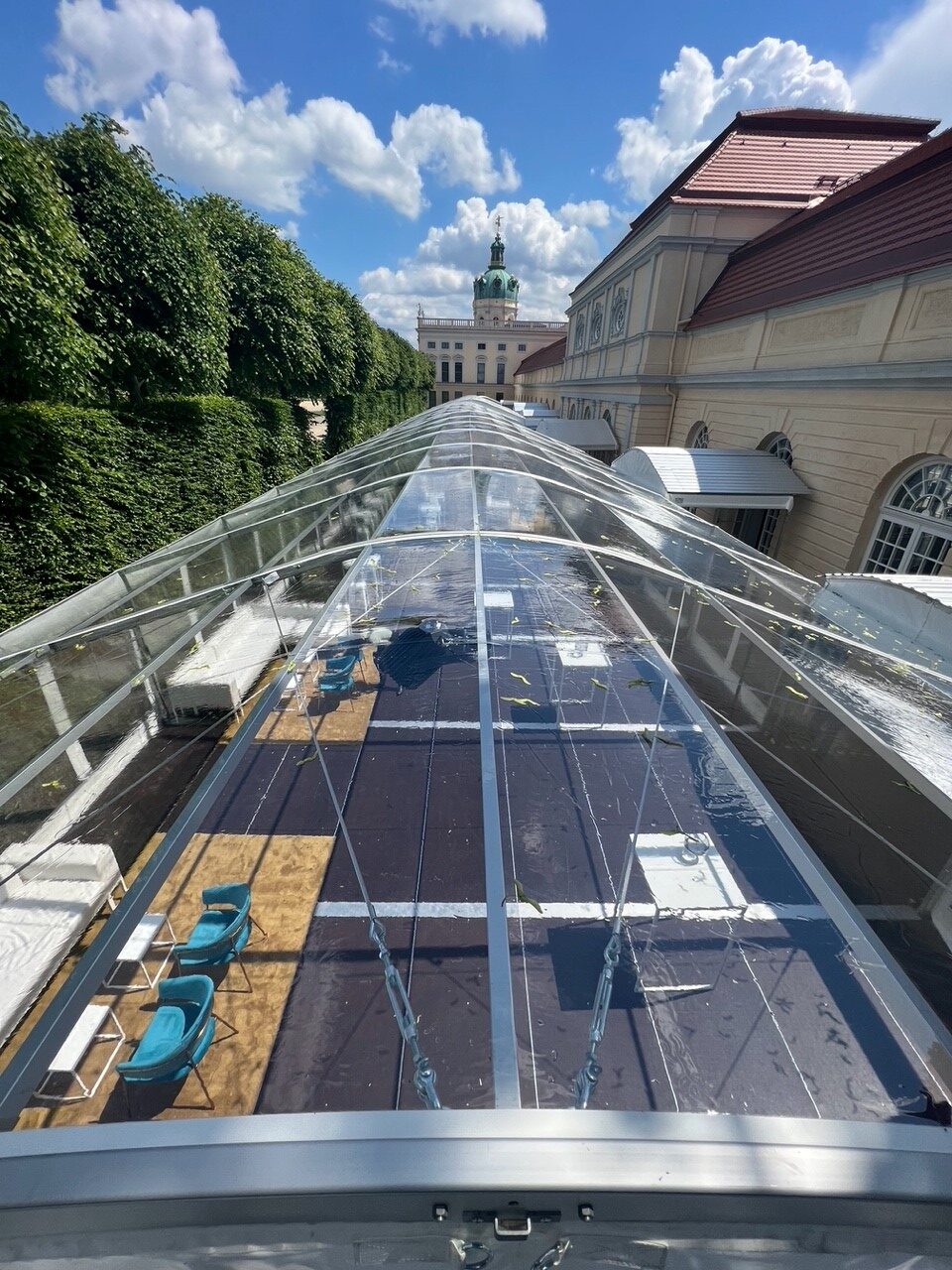 MB Lehmann clear roof walkway Canopy