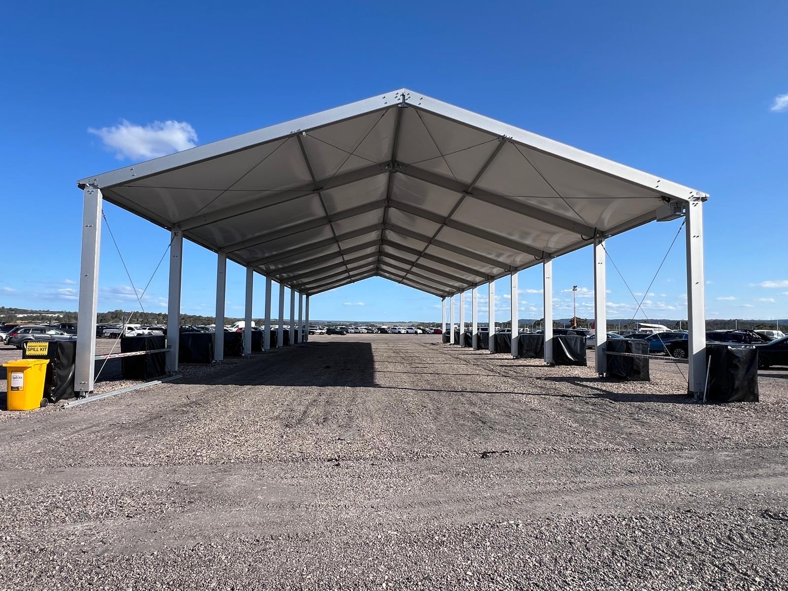 Ritchie Bros Canopy Entrance view Ritchie Bros Canopy Spring farm
